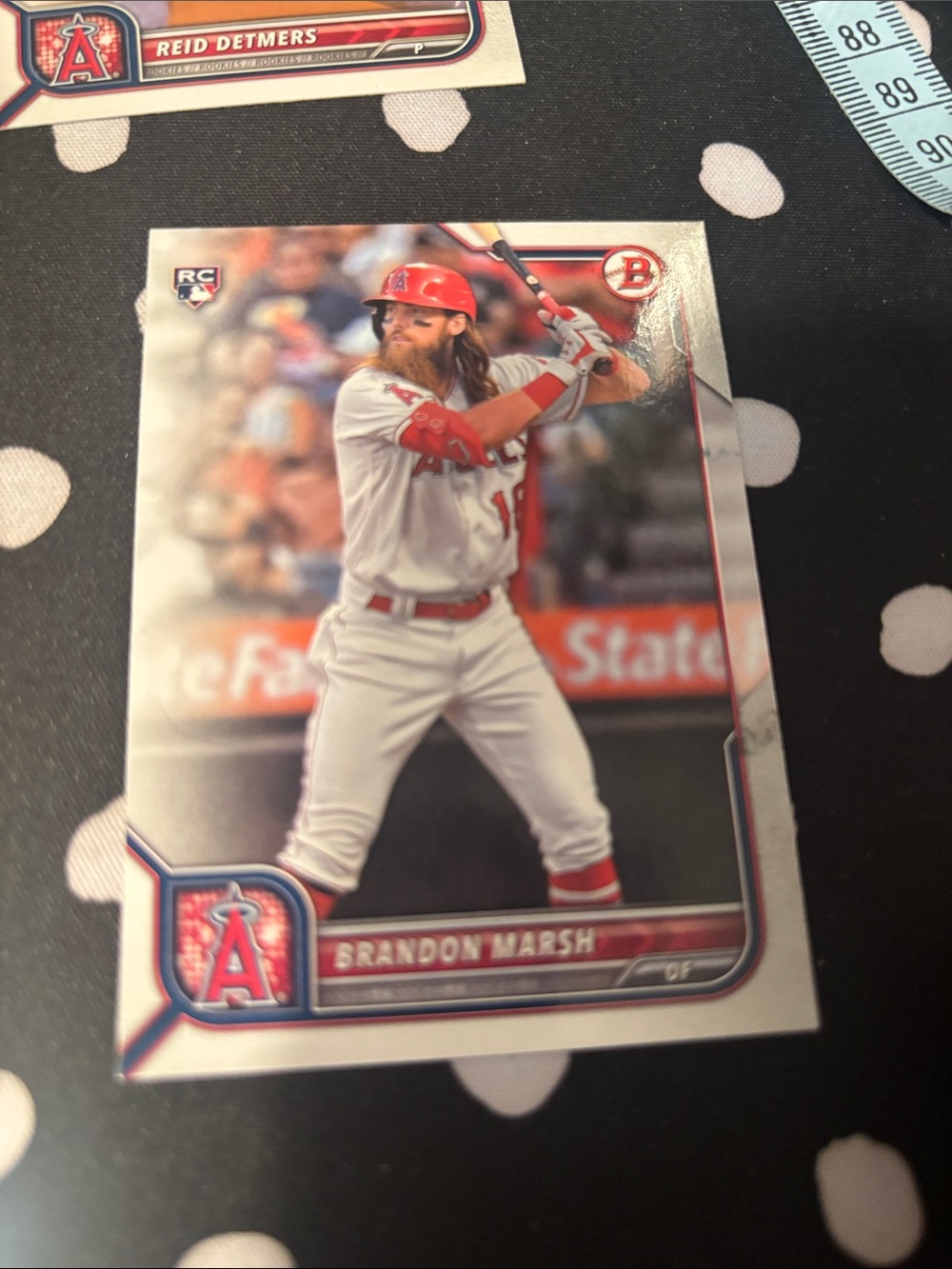 MLB Los Angeles Angels Baseball Card - Red Team Design - Picture 7 of 11